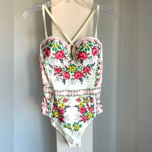 Tory Burch one piece floral swimsuit